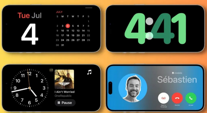 高港苹果手机维修分享iOS17横屏充电待机显示有什么好处 