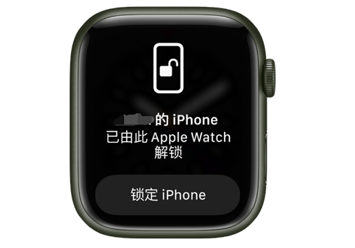 高港苹果手机维修分享用 AppleWatch 解锁配备面容 ID 的 iPhone方法 