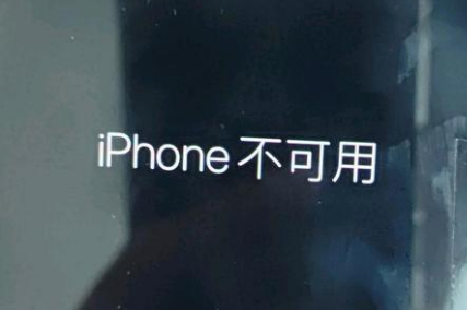 高港苹果服务网点分享锁屏界面显示“iPhone 不可用”如何解决 